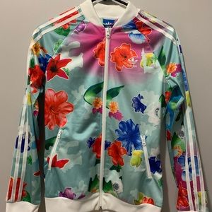 Floral adidas jacket!